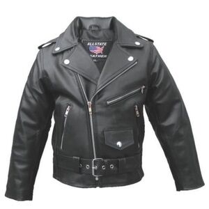 Allstate Leather Kid's Basic Motorcycle Jacket